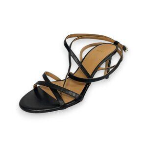 Boss Janet Sandal70 NA Women’s Black Sandals Heels sz 7 EU 37 MSRP $299